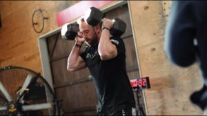 Rich froning from crossfit mayhem freedom during crossfit team quarterfinal